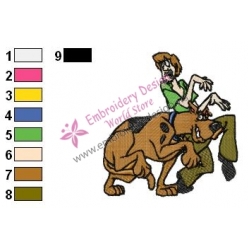 Scooby Doo Embroidery Design 08